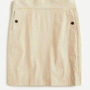 Mini Skirt in Stretch Seersucker